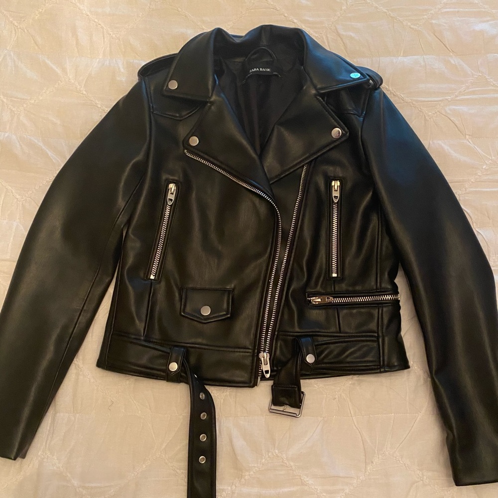 ZARA faux leather jacket
